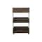 Tuhome Verona Kitchen Cart, Three Shelves, Four Casters, White/Dark Walnut MBC6768 - alternate 4